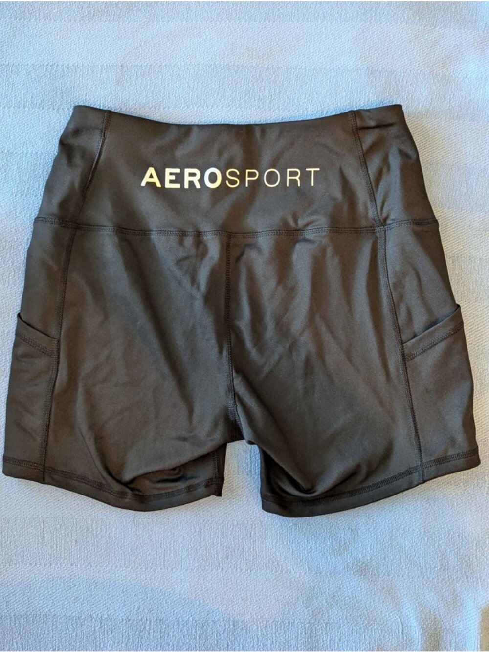 Aeropostale Sport Womens Black Performance Shorts L Activewear - Picture 3 of 4